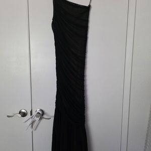 Vici One Shoulder Black Dress